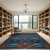 Vibrant Adventure Wheels Area Rug