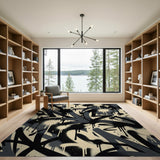 Bold Graffiti Splatter Area Rug