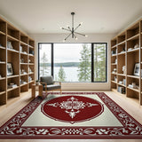 Elegant Red Elegant Red Persian Medallion Area Rug