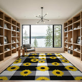 Sunflower Buffalo Check Area Rug