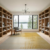 Yellow Dot Fade Geometric Area Rug