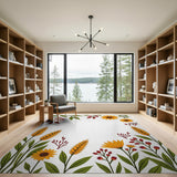 Harvest Sunflower Wheat Area Rug