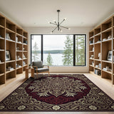 Red Opulent Red Gold Traditional Persian Area Rug