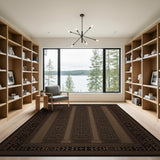 Black Gold Heritage Tribal Area Rug