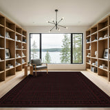 Deep Red Traditional Persian Area Rug