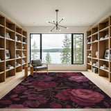Purple Floral Vintage No. 16 Area Rug