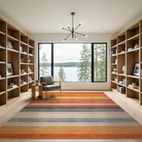 Sunset Stripe Multi-Color Area Rug