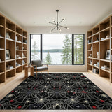 Spooky Spider Web Area Rug