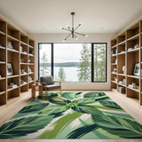 Pistachio Leaf Green Area Rug