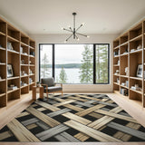 Interwoven Neutral Basket Weave Rug