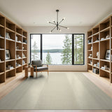 Geometric Modern Beige Vertical Stripe Textured Area Rug