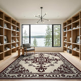 Ornate Floral Medallion Area Rug