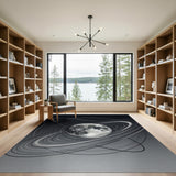 Moon Orbit Abstract Area Rug