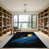 Cosmic Galaxy Planets Area Rug