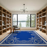 Ornate Celtic Knot Blue Area Rug