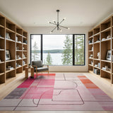 Geometric Modern Vibrant Geometric Abstract Area Rug