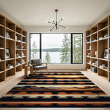 Southwestern Desert Sunset Volcano Rug