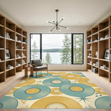 Retro Vinyl Record Washable Area Rug