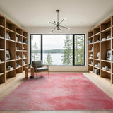 Plush Blush Pink Shag Area Rug