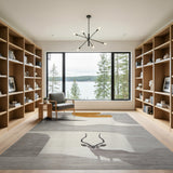 Geometric Kudu Sunset Abstract Area Rug