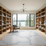 Whimsical Cloud Outline Area Rug