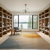 Abstract Wave Beige Area Rug