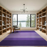 Purple Ombre Gradient Stripe Area Rug