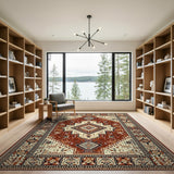 Terracotta Medallion Southwestern Area Rug