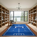 Football Field Blueprint Area Rug