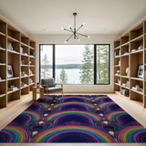 Vibrant Rainbow Arch Area Rug