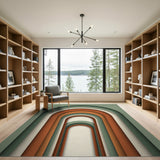 Layered Arch Geometric Area Rug