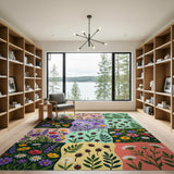 Wildflower Patchwork Area Rug