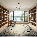 Vintage Butterfly Meadow Floral Rug