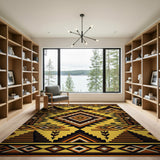 Southwestern Geometric Arrow Diamond Rug