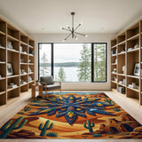 Southwestern Corn Mandala Desert Rug