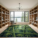 Serene Bamboo Forest Area Rug
