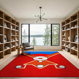 Baseball Diamond Kids Cartoon Rug