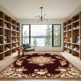 Red Floral Red Floral Medallion Persian Area Rug