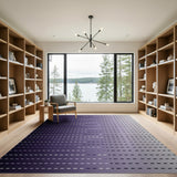 Purple Gradient Line Modern Area Rug