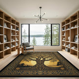 Celtic Tree of Life Golden Heritage Rug