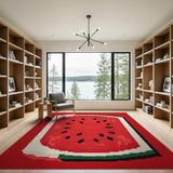 Watermelon Slice Fruit Area Rug