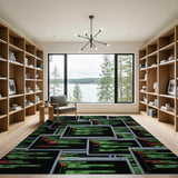 Cyber Code Terminal Area Rug