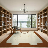 Cute Bear on Toast Kids Cartoon Rug