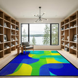 Vibrant Geometric Modern Area Rug