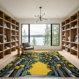 Sunny Lemon Arbor Trellis Rug