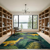 Dinosaur Jungle Kids Area Rug