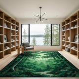 Emerald Forest Path Area Rug