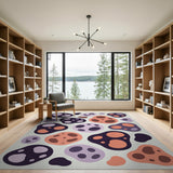 Abstract Organic Blob Multi-Color Area Rug