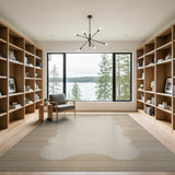 Beige Abstract Cloud Striped Area Rug