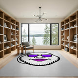 Purple Shades Gorilla Cartoon Area Rug